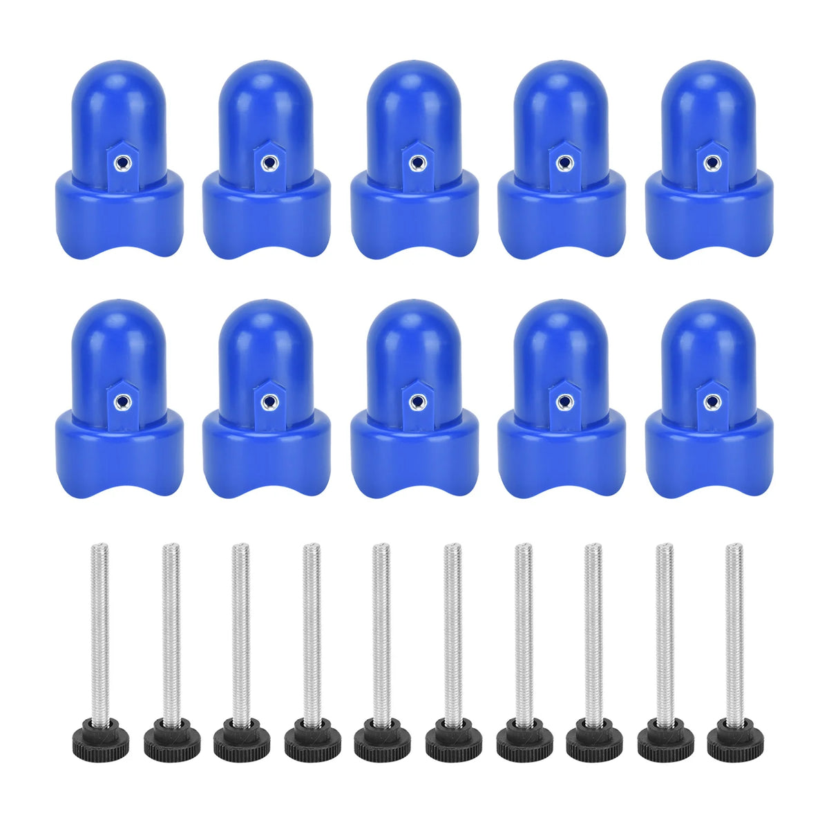 Blue Trampoline Enclosure Pole Cap with Screw W8013