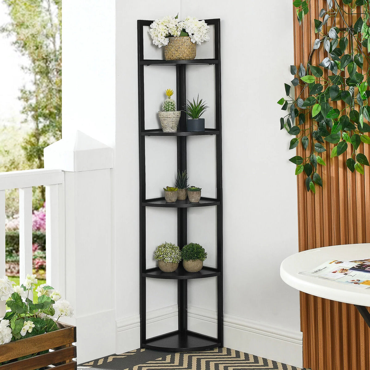 5 Tier Corner Bookcase T837731
