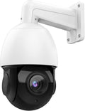 5MP Outdoor PTZ POE Security IP Camera Speed Dome with 18x Optical Zoom Pan Tilt 165ft IR Night Vision Motion Detection IP66 Waterproof G480