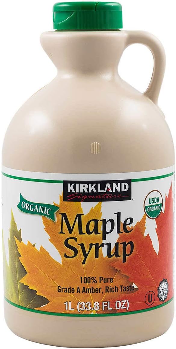 Organic Gluten Free Pure Grade A Amber Rich Maple Syrup - 1 L (33.8 oz) D935070