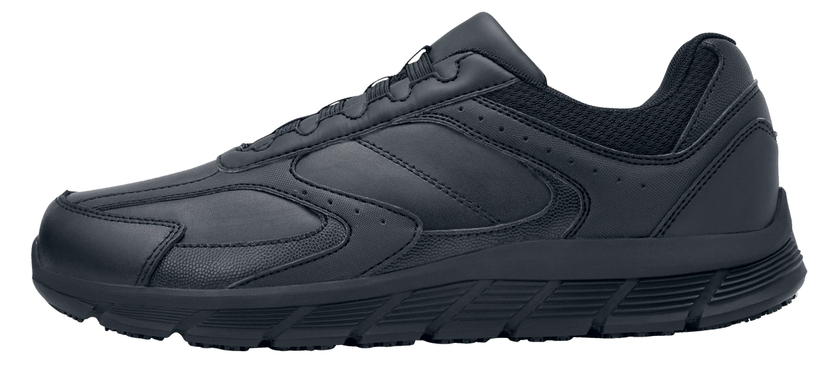 Black Slip Resistant Water Resistant Work Shoes P384284
