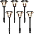 6 Pack Solar Powered Pathway Lights, Warm White R681