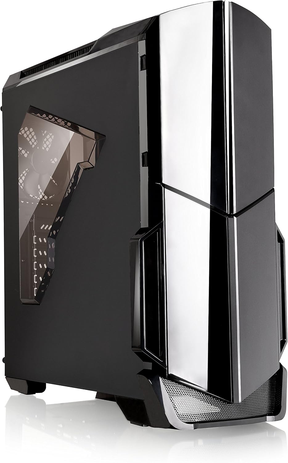 Tempered Glass RGB ATX Mid Tower Case with 120mm Rear Fan G3154
