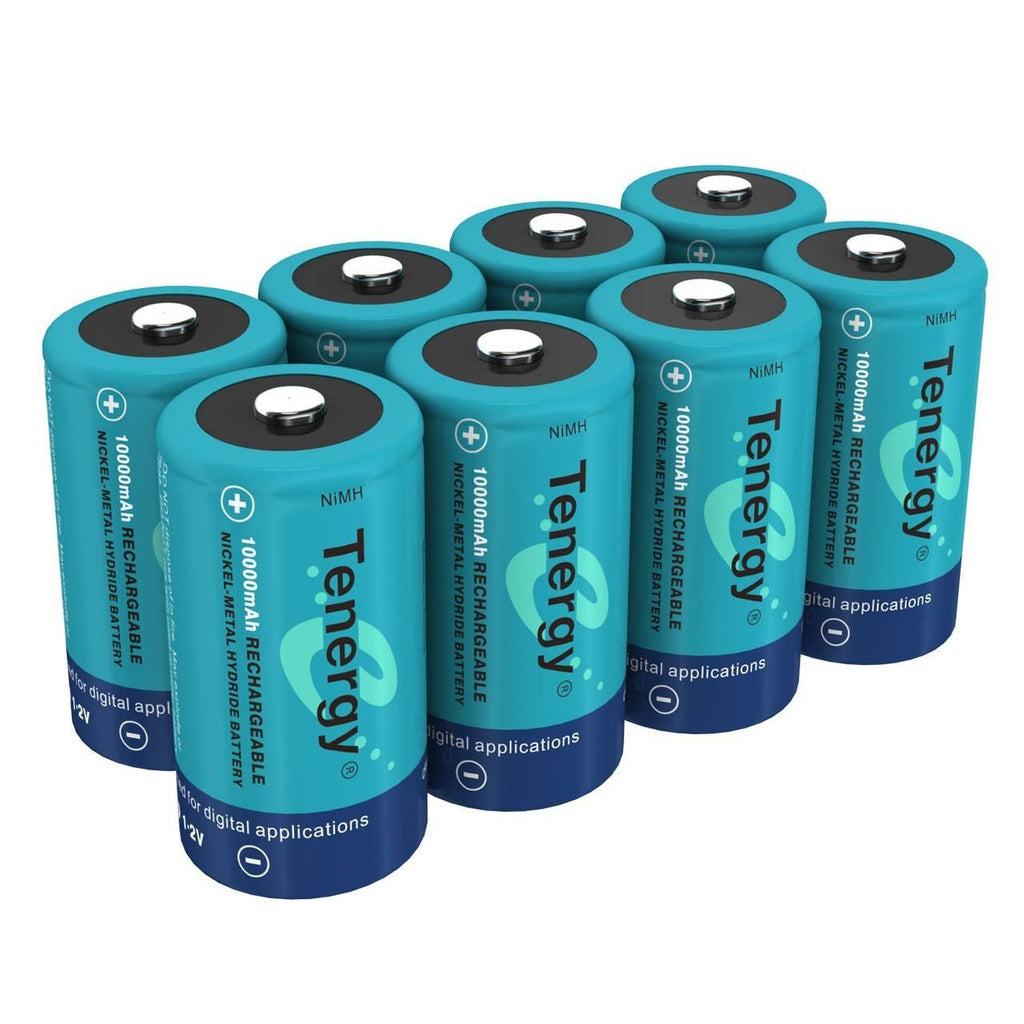 8 Pcs D Size Rechargeable Batteries A348443
