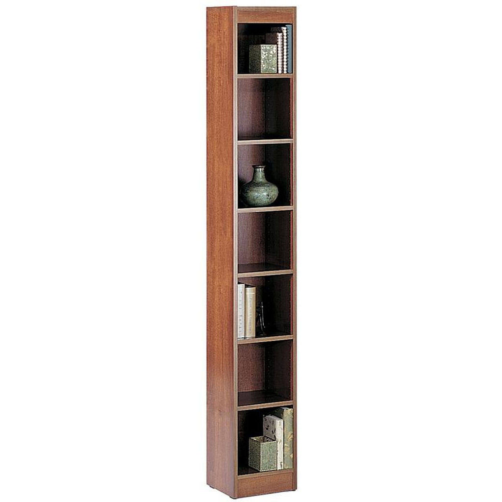 7-Shelf Veneer Bookcase Medium Oak F304