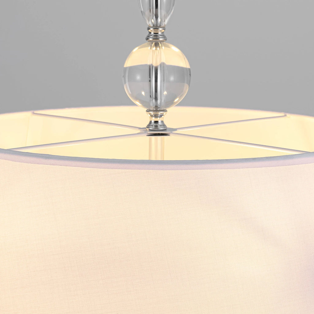 4-Light Dimmable Fabric Chandelier F74833