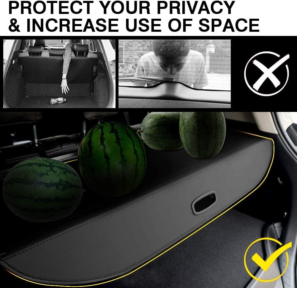 Black Retractable Cargo Cover P8811