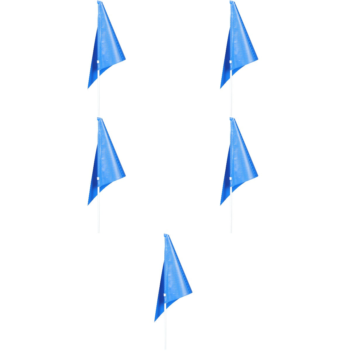 5 Sets of Bike Safety Flag with Pole U4965