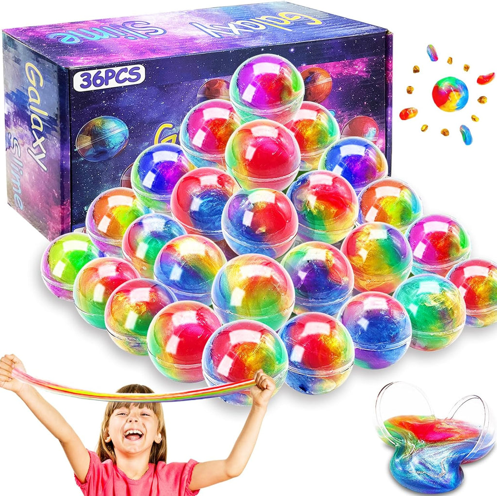 36 Pack Slime Party Favors, Stretchy Non-Sticky Crystal Slime L368