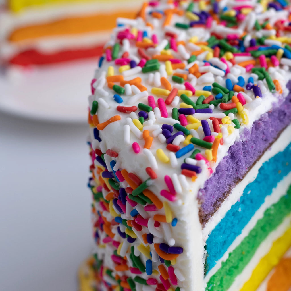 Small 6” Vanilla Rainbow Cake P784