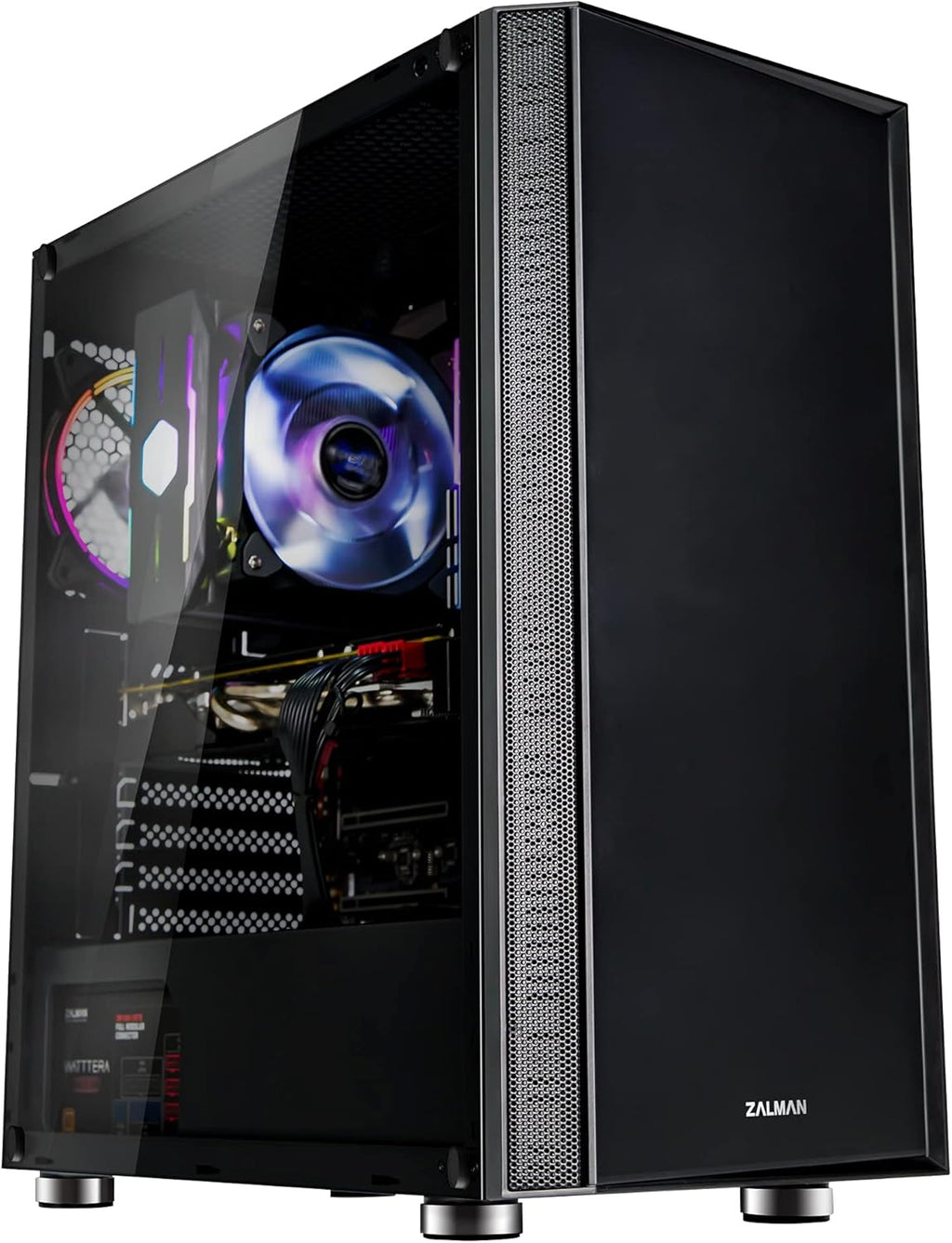 Black ATX Mid Tower Gaming PC Case M310