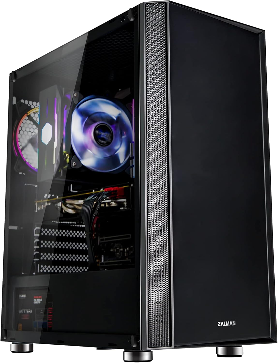 Black ATX Mid Tower Gaming PC Case M310