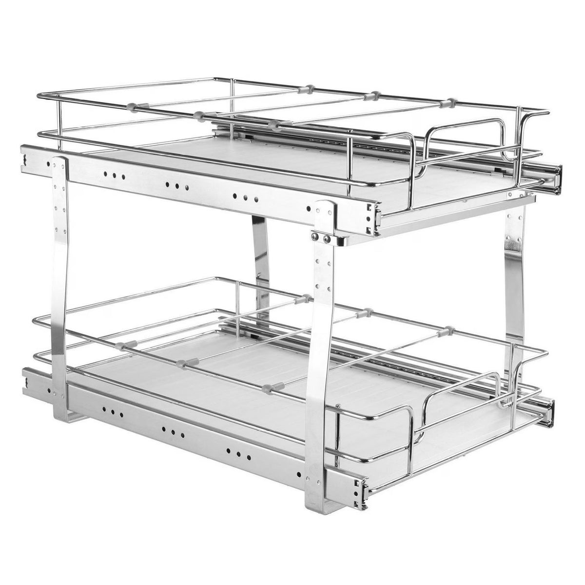 Heavy Duty Chrome Slide Out Cabinet Organizer 14W x 21D T175920