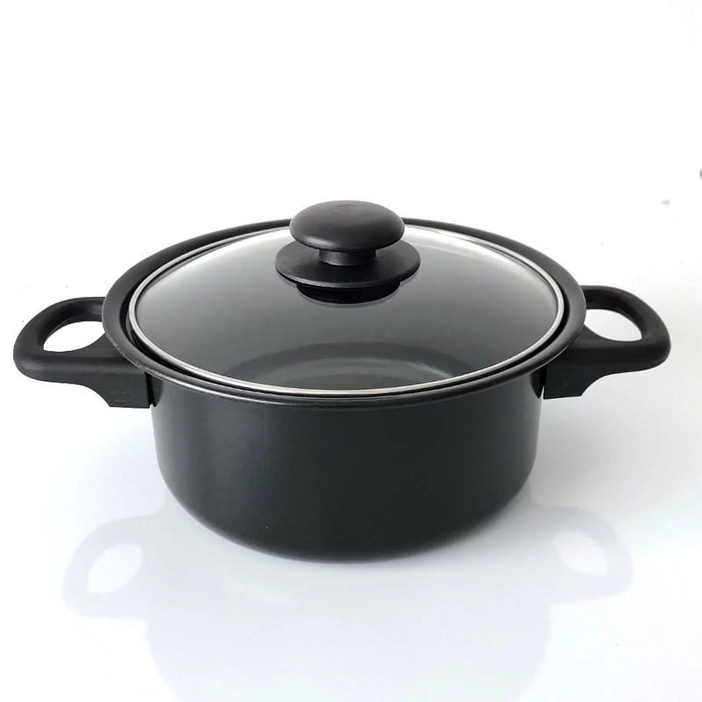 13 Piece Non-Stick Cast Iron Cookware Set with Glass Lids Y733446
