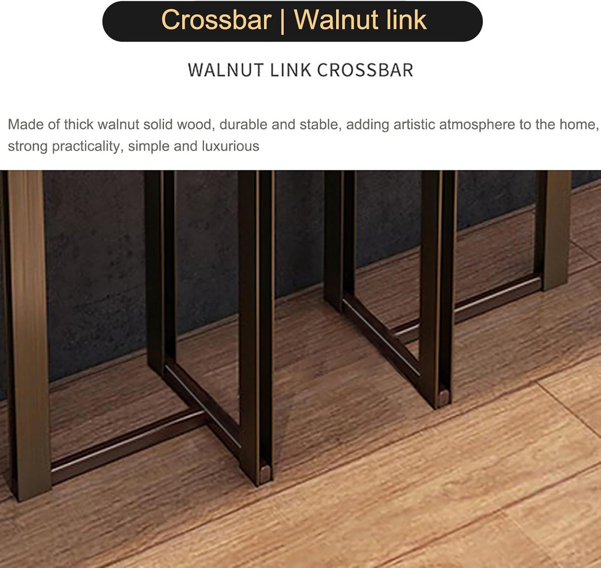 Narrow Entryway Table with Geometric Metal Base A22056