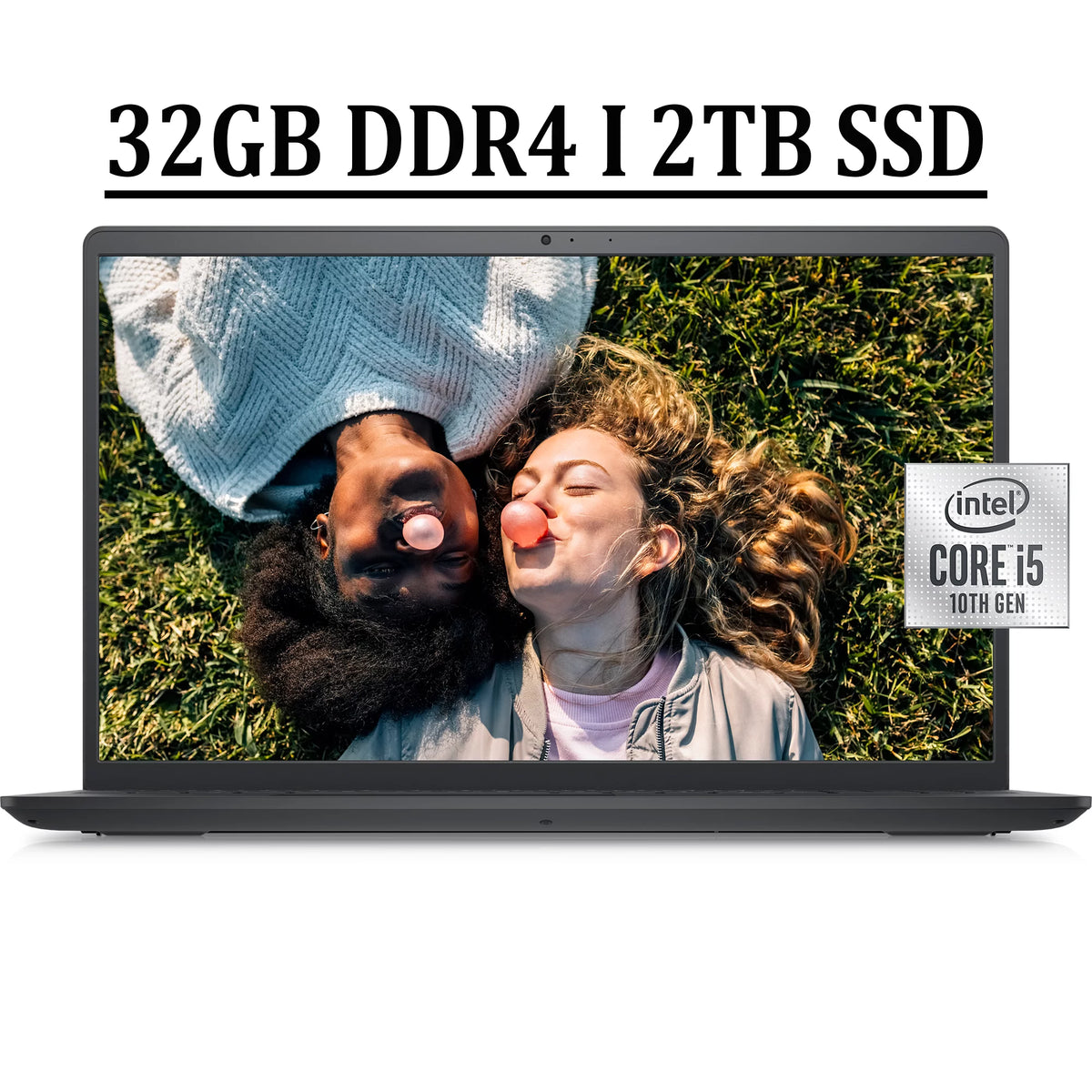 15.6" FHD Laptop Intel i5-1035G1 32GB DDR4 2TB SSD Black W88243