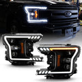 2018-2020 Ford F150 Black Smoked LED Projector Headlights G479138