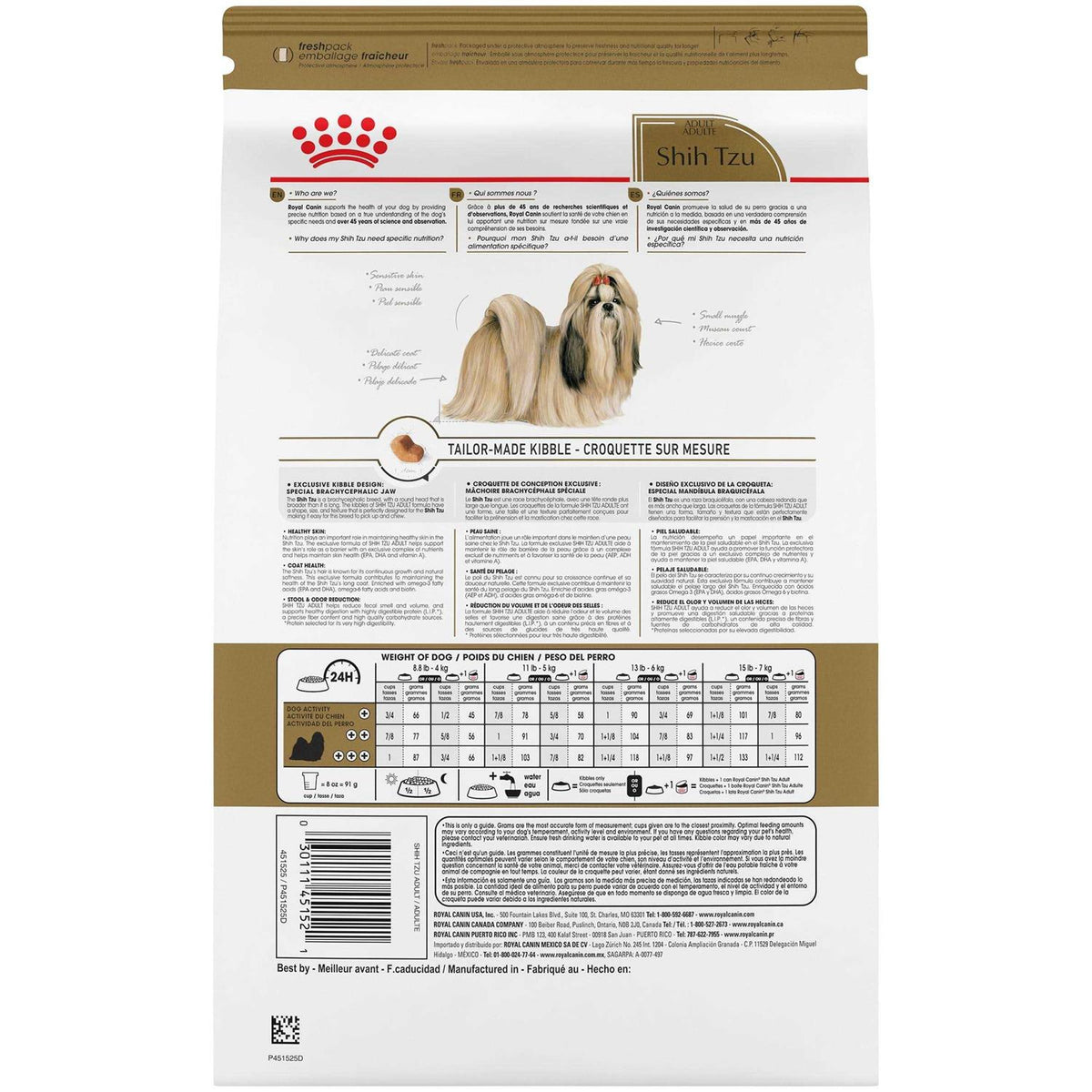 Shih Tzu Adult Dry Dog Food W891901