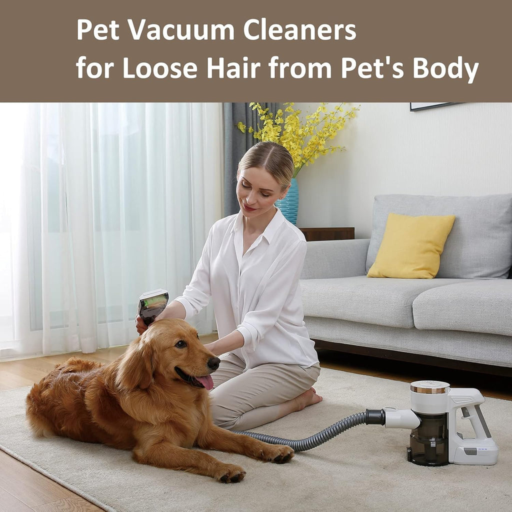 Cordless Pet Vacuum Cleaner with Grooming Brush U4790