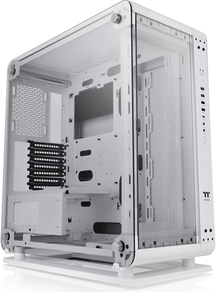 Black Mini ITX Open Frame Tempered Glass Computer Case E389787
