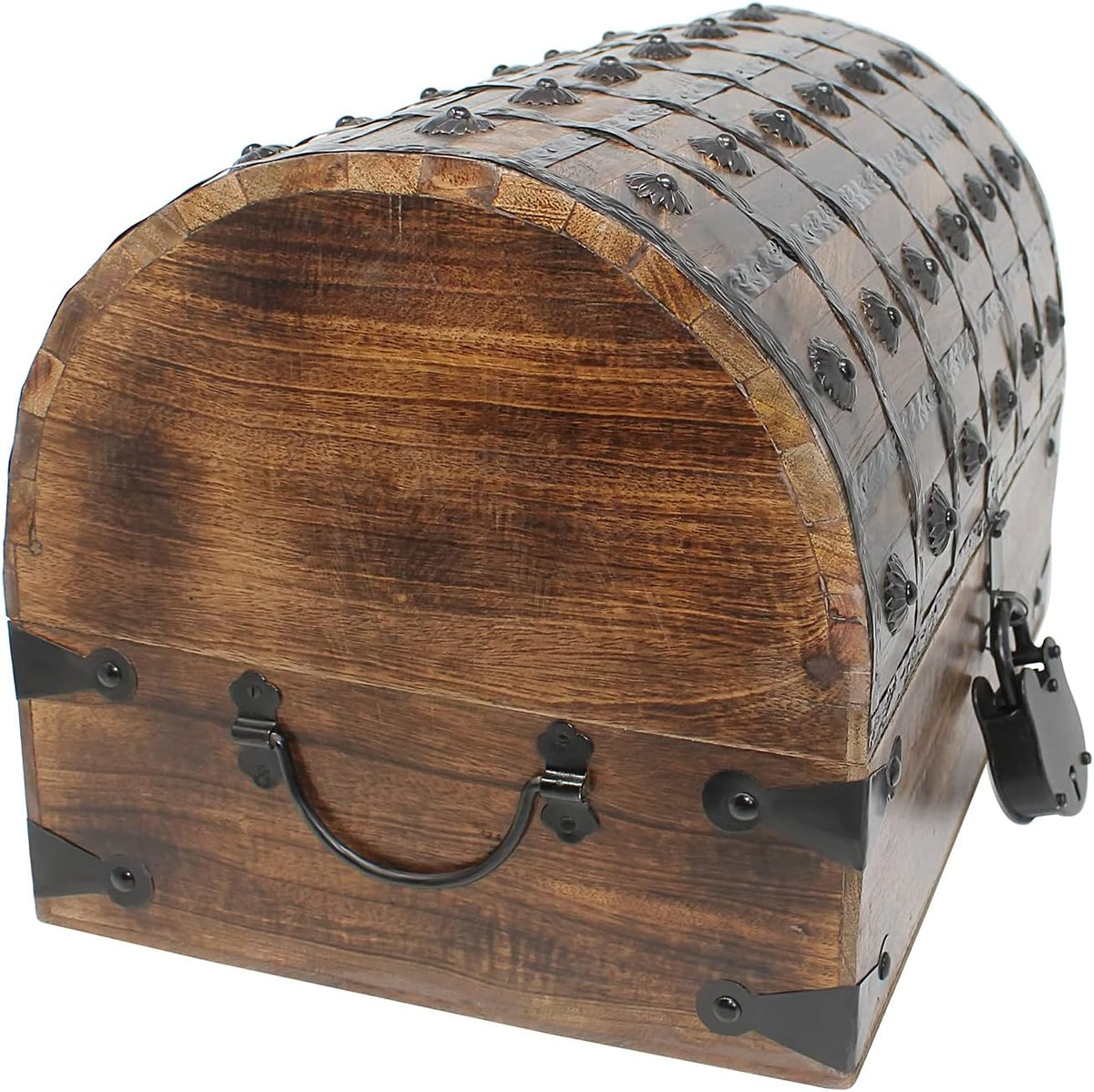 Pirate Treasure Chest with Iron Lock and Skeleton Key R500