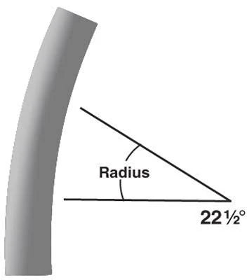 6 inch PVC 22-1/2 Degree Elbow M955