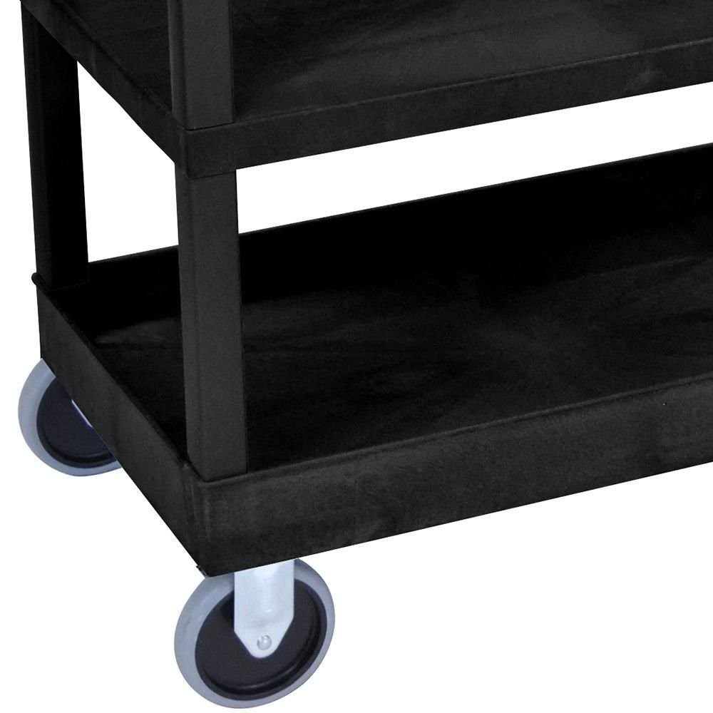 Black Cart with Shelves V93065