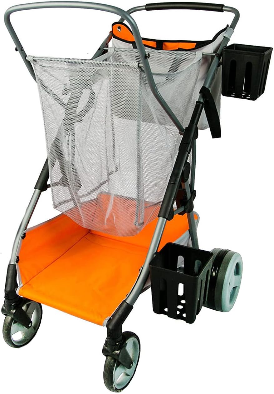 Compact Folding Cart with Oversized Wheels and Aluminum Frame V3089