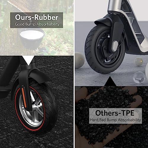 10x2.50 Solid Rubber Tubeless Scooter Tire 2pc Red M51688
