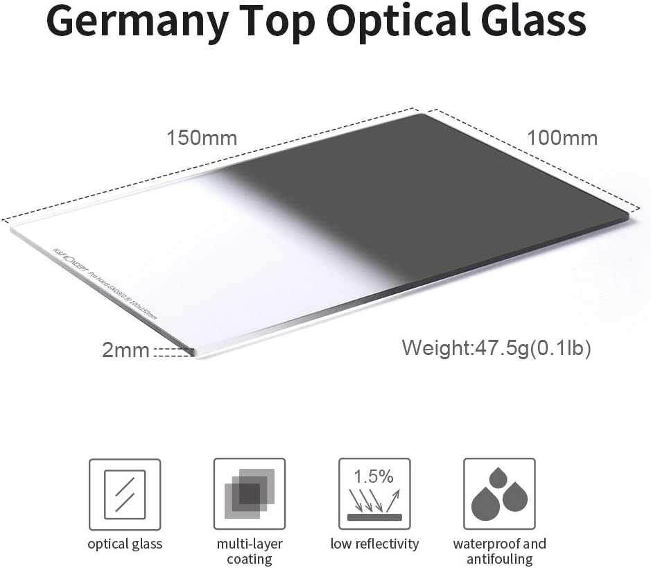 Hard Graduated ND8 100mm x 150mm Neutral Density Filter N818637
