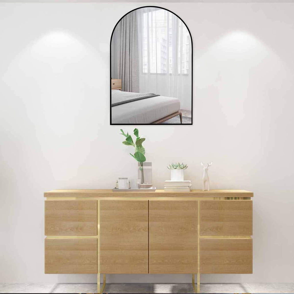 Black 24 x 36 Inch Wall Mounted Vanity Mirror H746