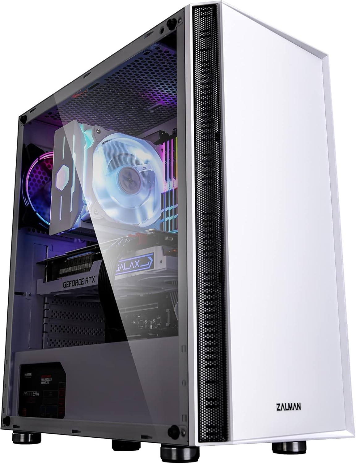 Black ATX Mid Tower Gaming PC Case M310