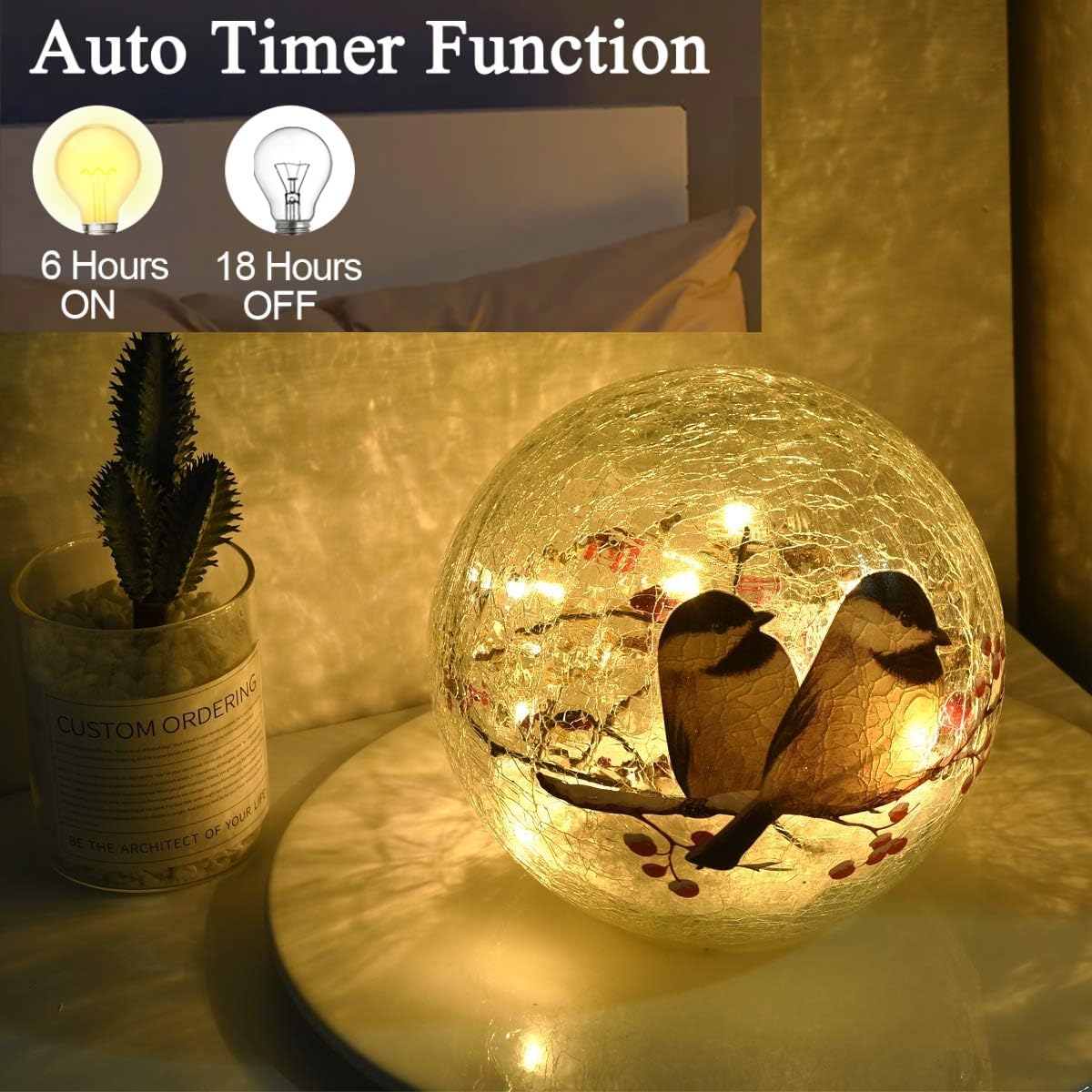5.9 inch LED Night Lamp with Timer C7682