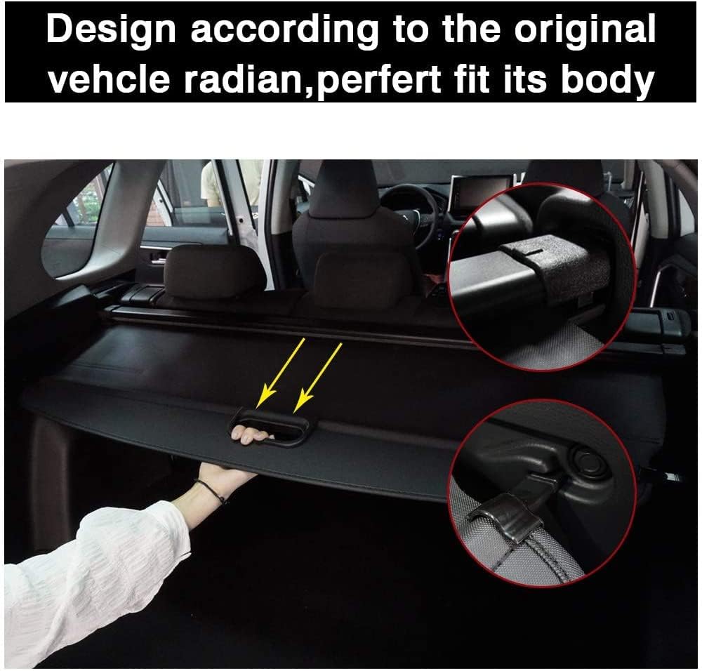 Black Retractable Cargo Cover P8811