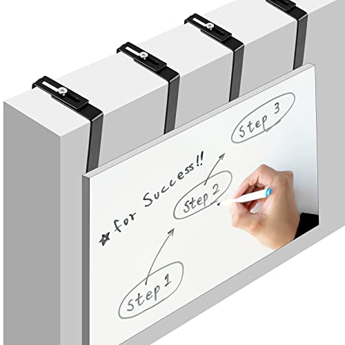 12 Pcs Adjustable Metal Cubicle Hanger Set (Black) B116