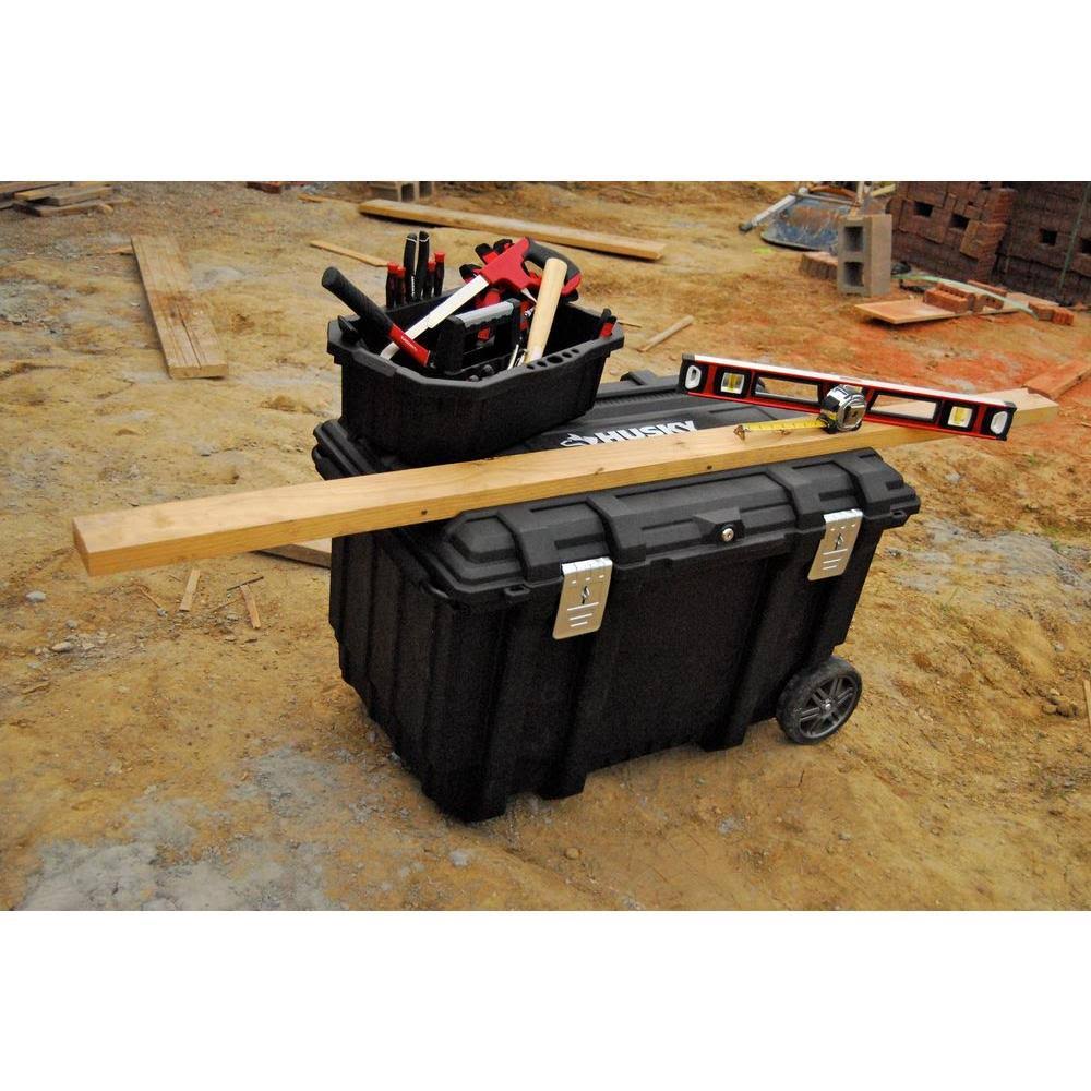 Black Mobile Job Box Utility Cart J4397