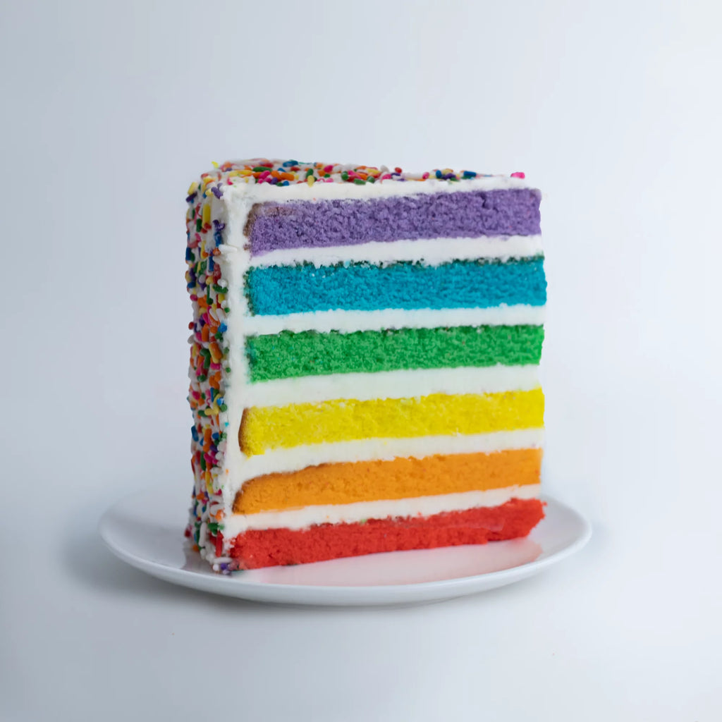 Small 6” Vanilla Rainbow Cake P784