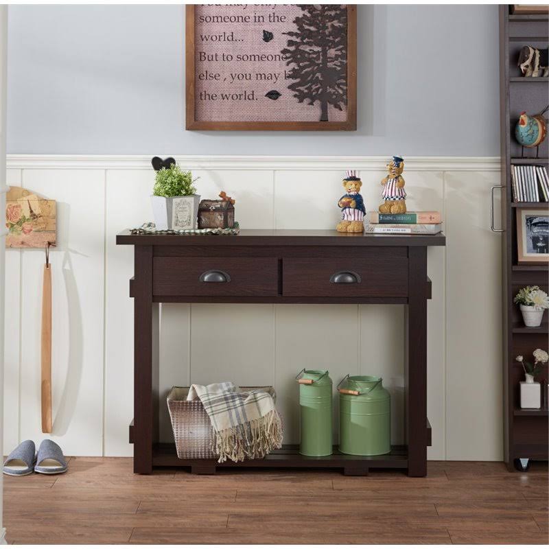 Walnut Console Table S5099