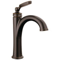 Brushed Nickel Single Hole Bathroom Faucet with Metal Push-Pop Drain Assembly G780577