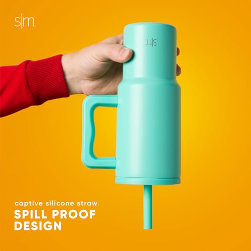 24 oz Tumbler with Handle and Silicone Straw Lid U3506