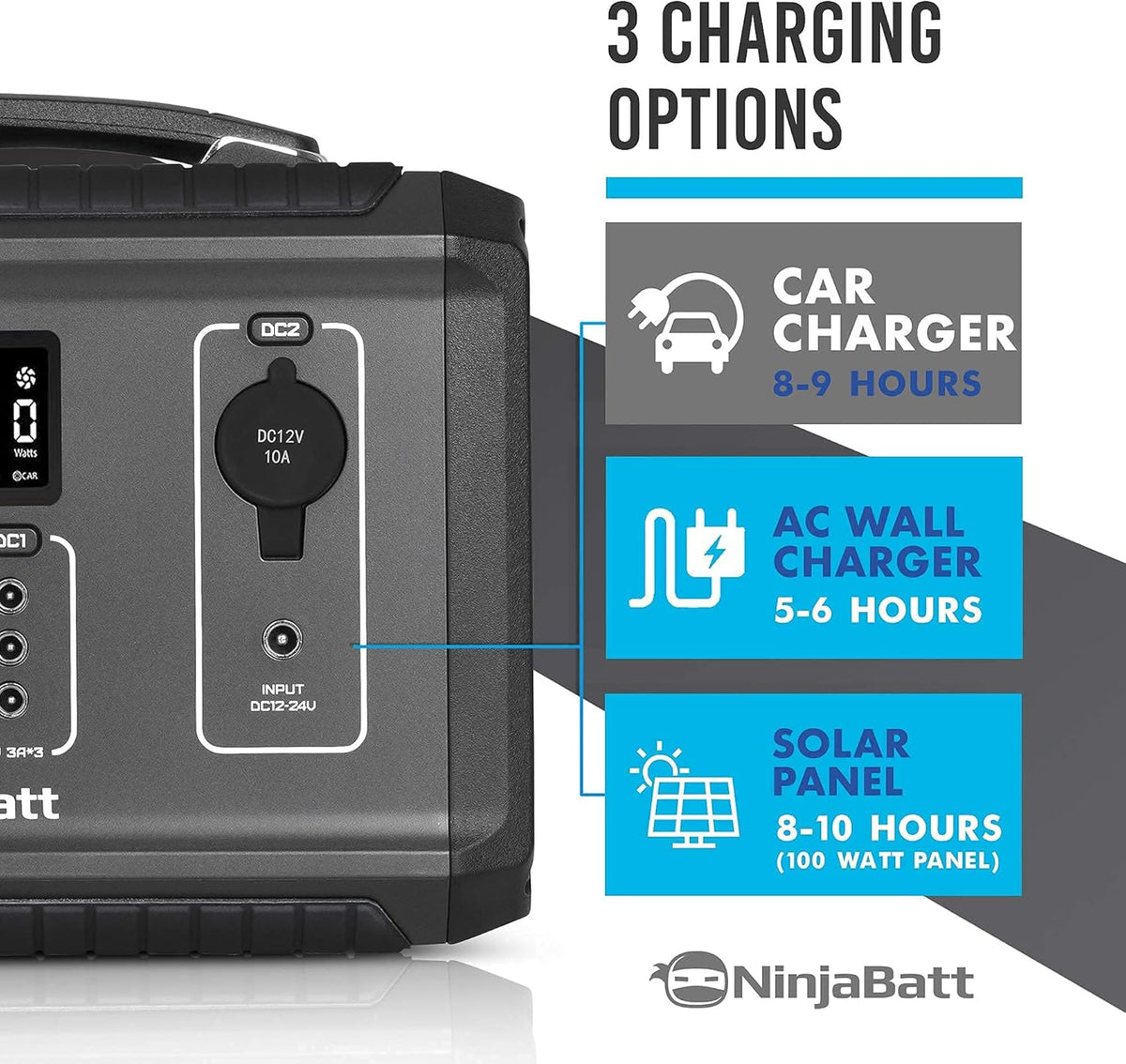 500W Portable Power Station with 560Wh Battery J9395