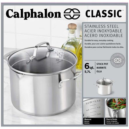 6-quart Stainless Steel Stock Pot R7582