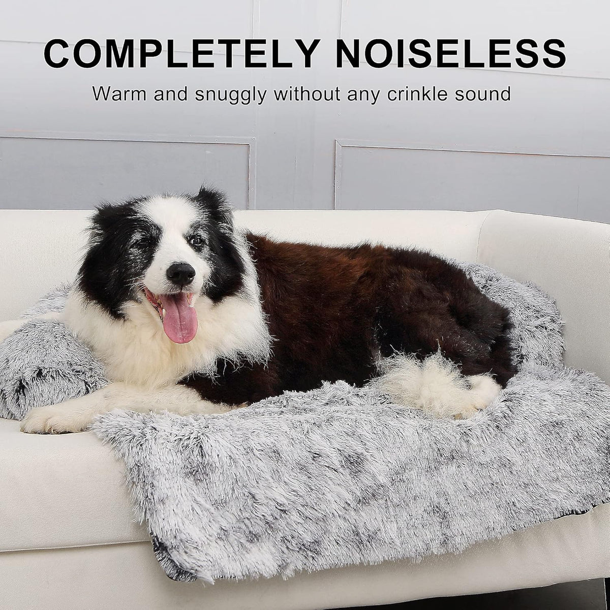 Fluffy Plush Dog Bed with Removable Washable Cover Y410