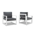 White Set of 2 Casual Chair L880962