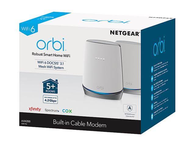 Wi-Fi Mesh System with Cable Modem T668