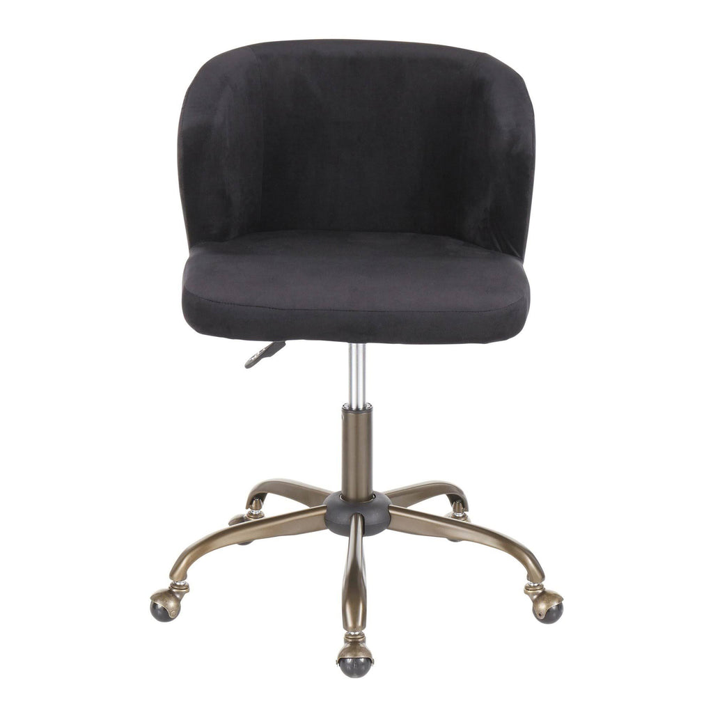 Cream Velvet Task Chair Z86042