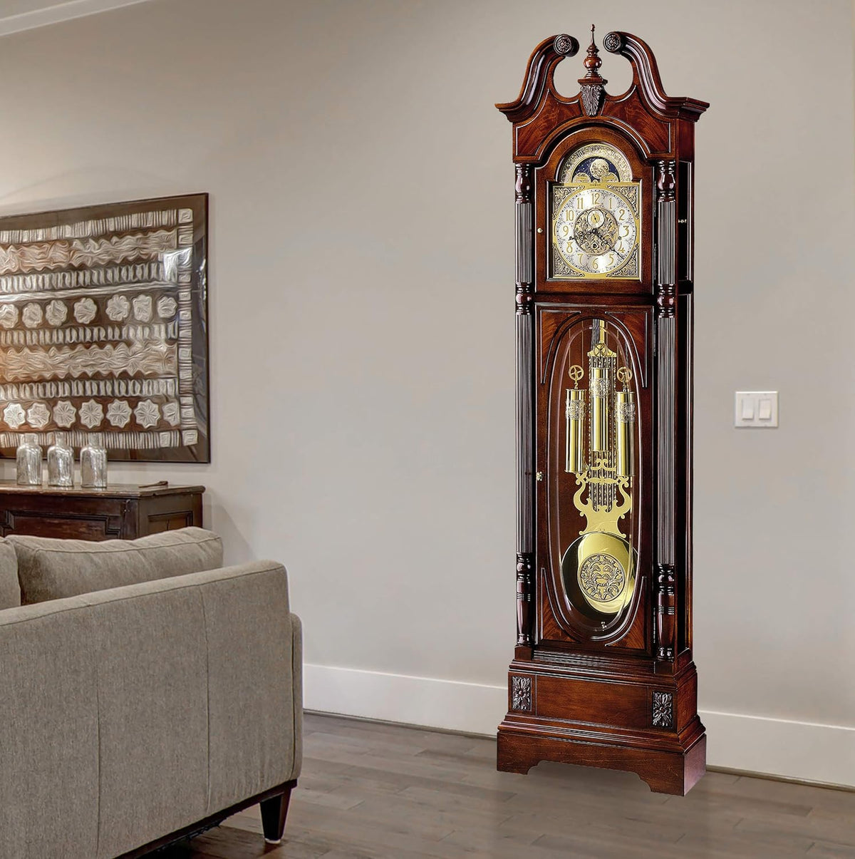 Windsor Cherry Grandfather Floor Clock B923