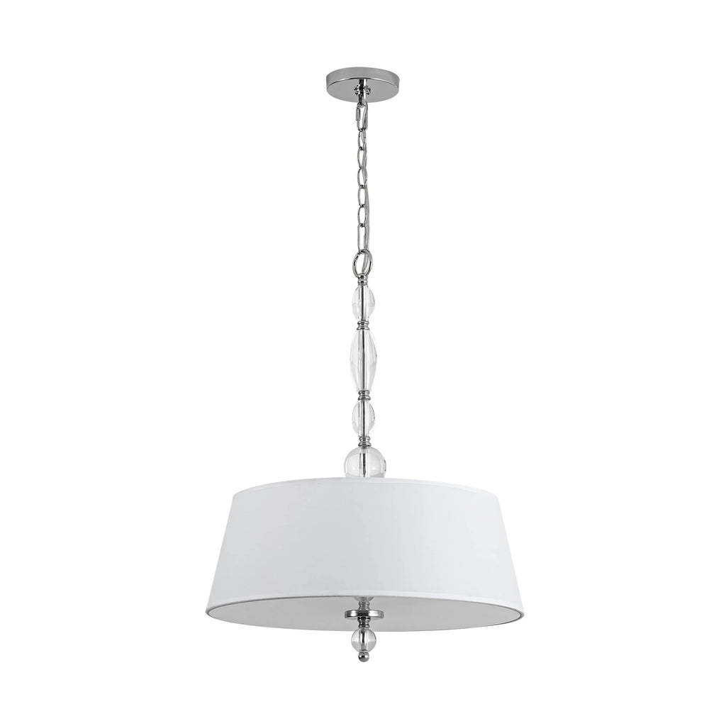 4-Light Dimmable Fabric Chandelier F74833