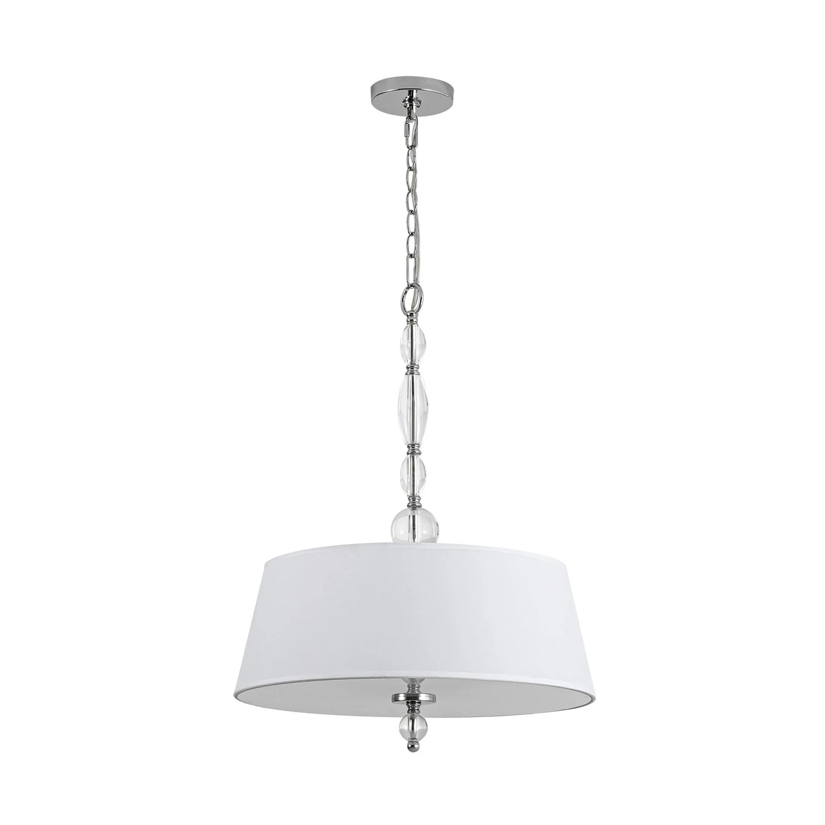 4-Light Dimmable Fabric Chandelier F74833