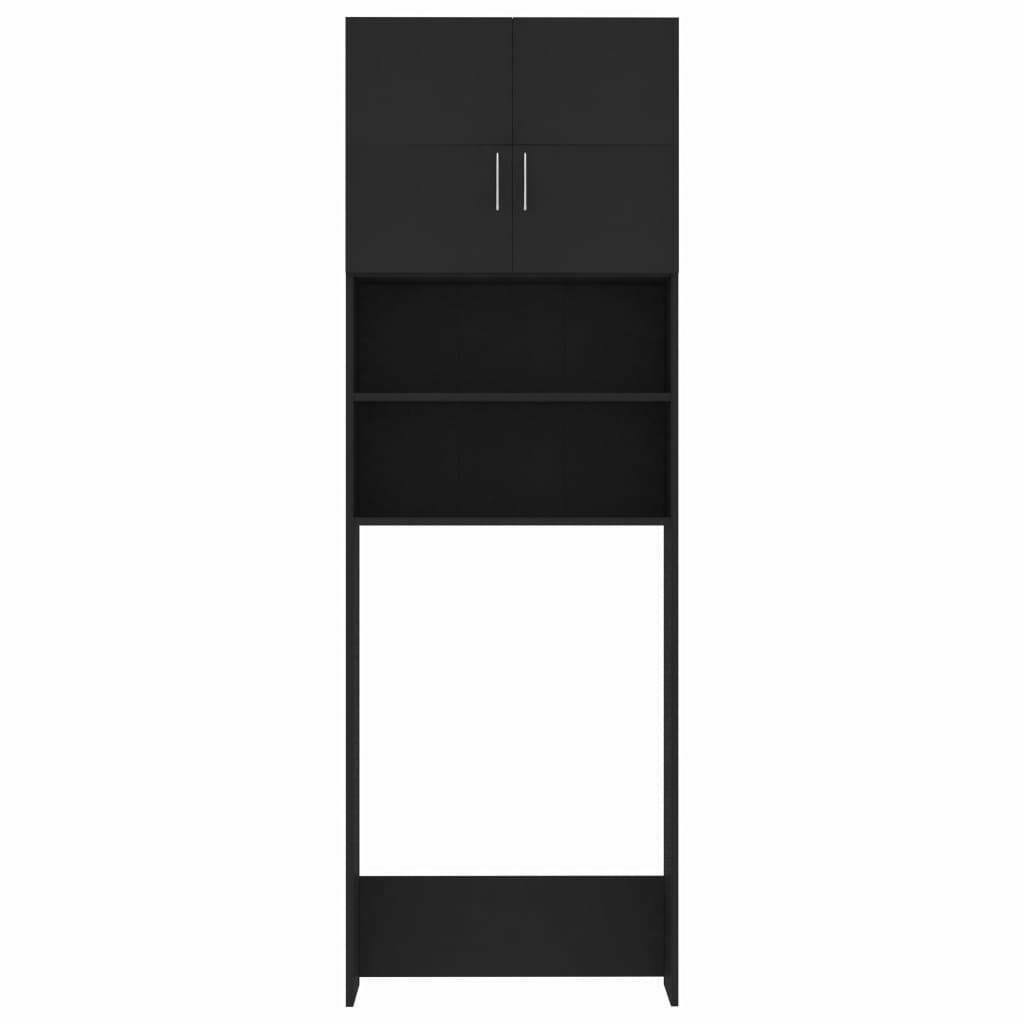 Black Chipboard Washing Machine Cabinet F6315